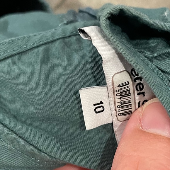 Peter Som X RTR‎ Green Puff Sleeve Dress Size 10 - Picture 6 of 10